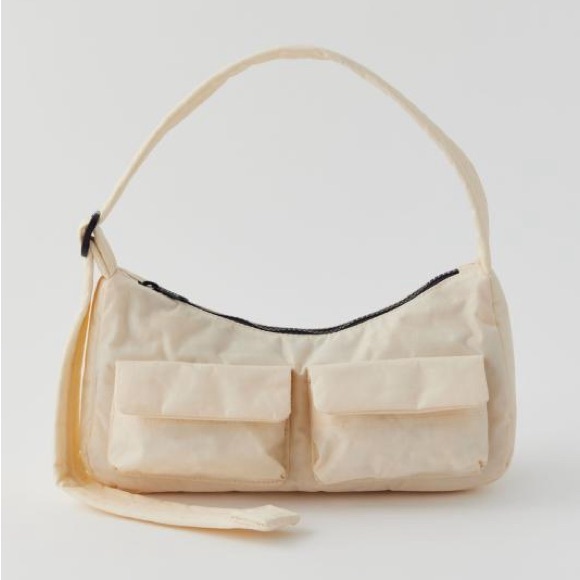 BAGGU Handbags - BAGGU Cargo Nylon Shoulder Bag - Ivory